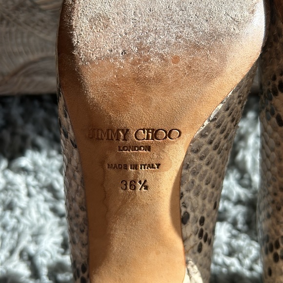 Jimmy Choo Snake Print Leather - Picture 7 of 10